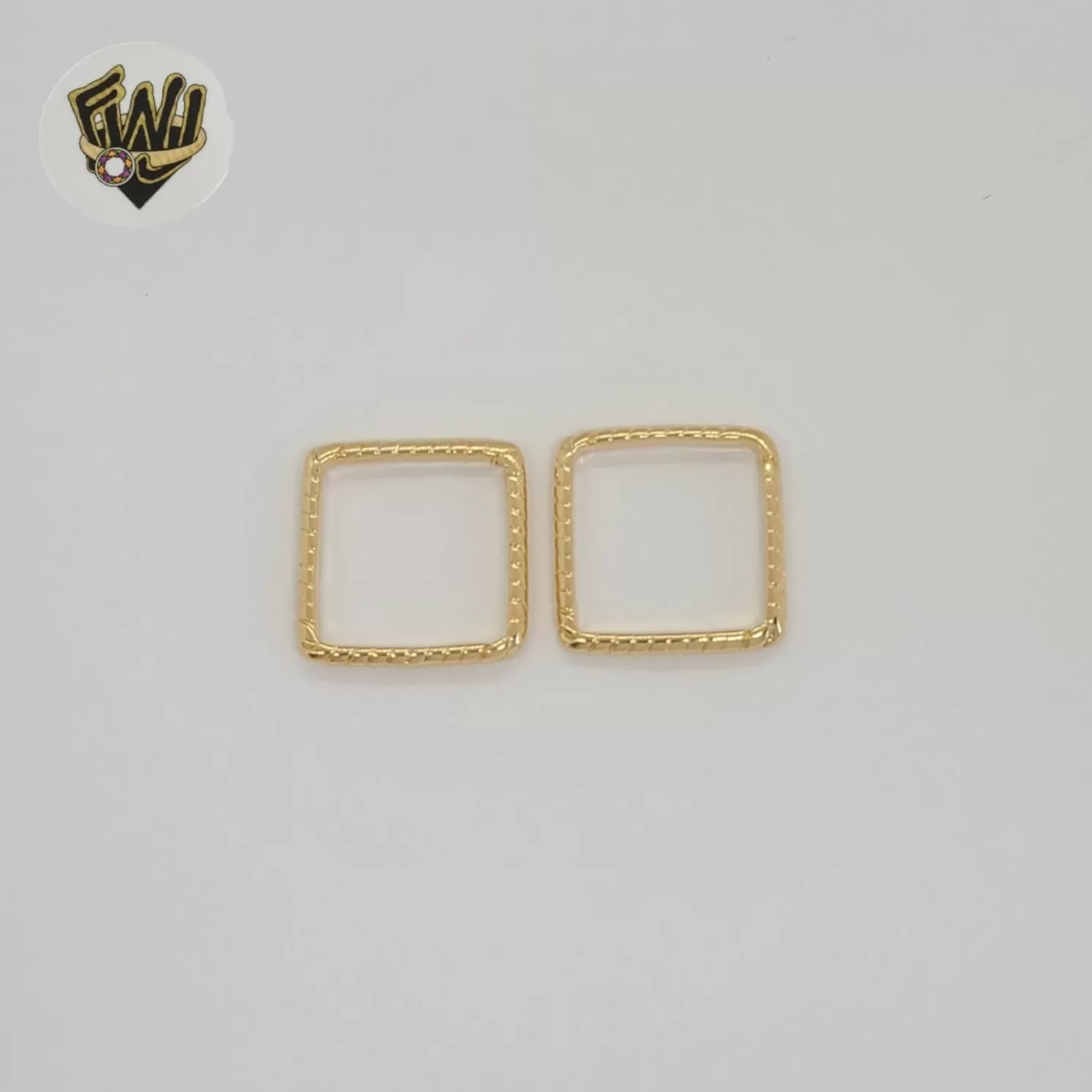 (1-3008-1) Gold Laminate - Square Carved Ring - BGF