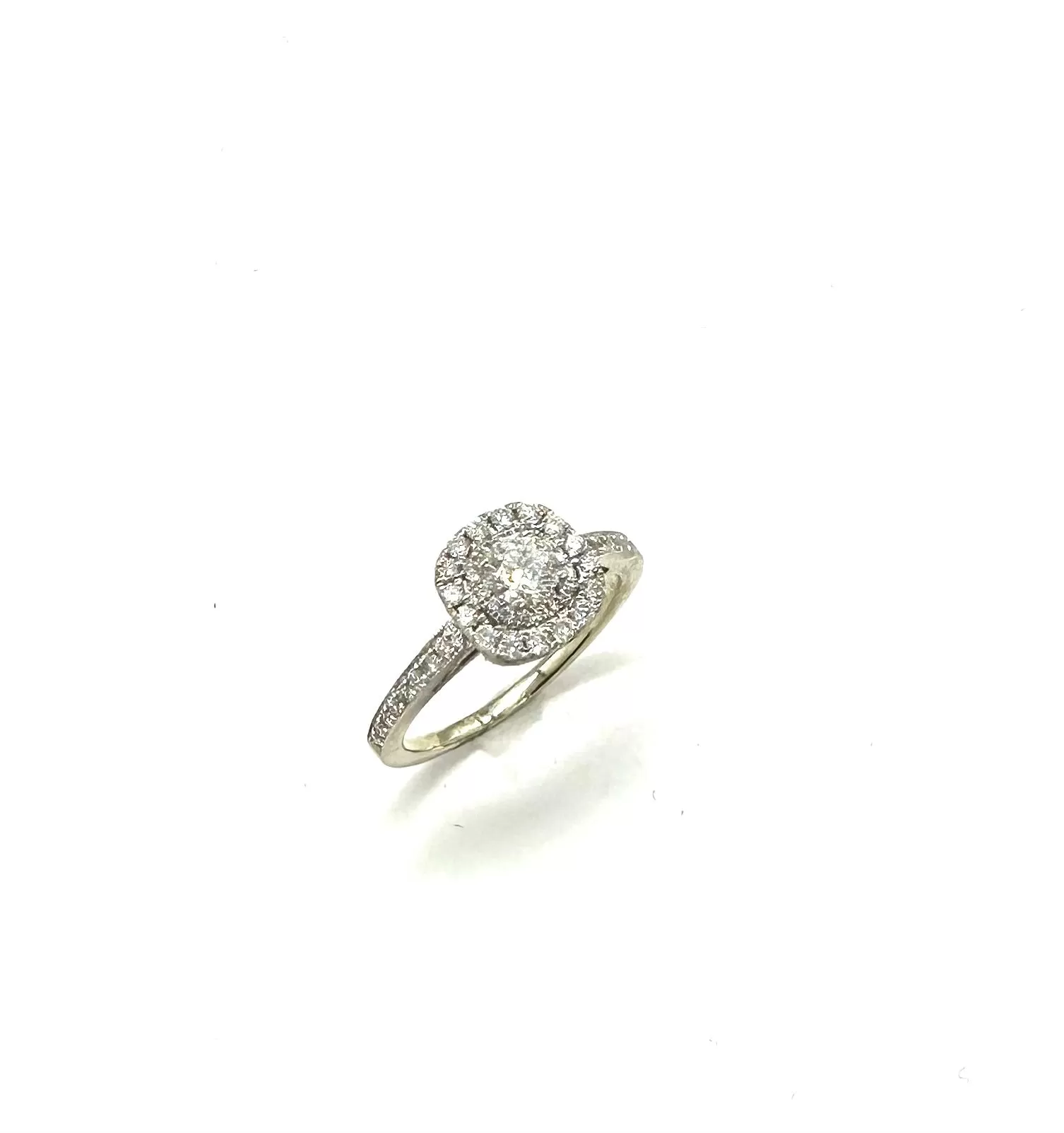 1 CTW Double Halo Diamond Ring