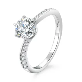 1.0 Carats VVS1 Moissanite Rings for Women 0183 KRKC