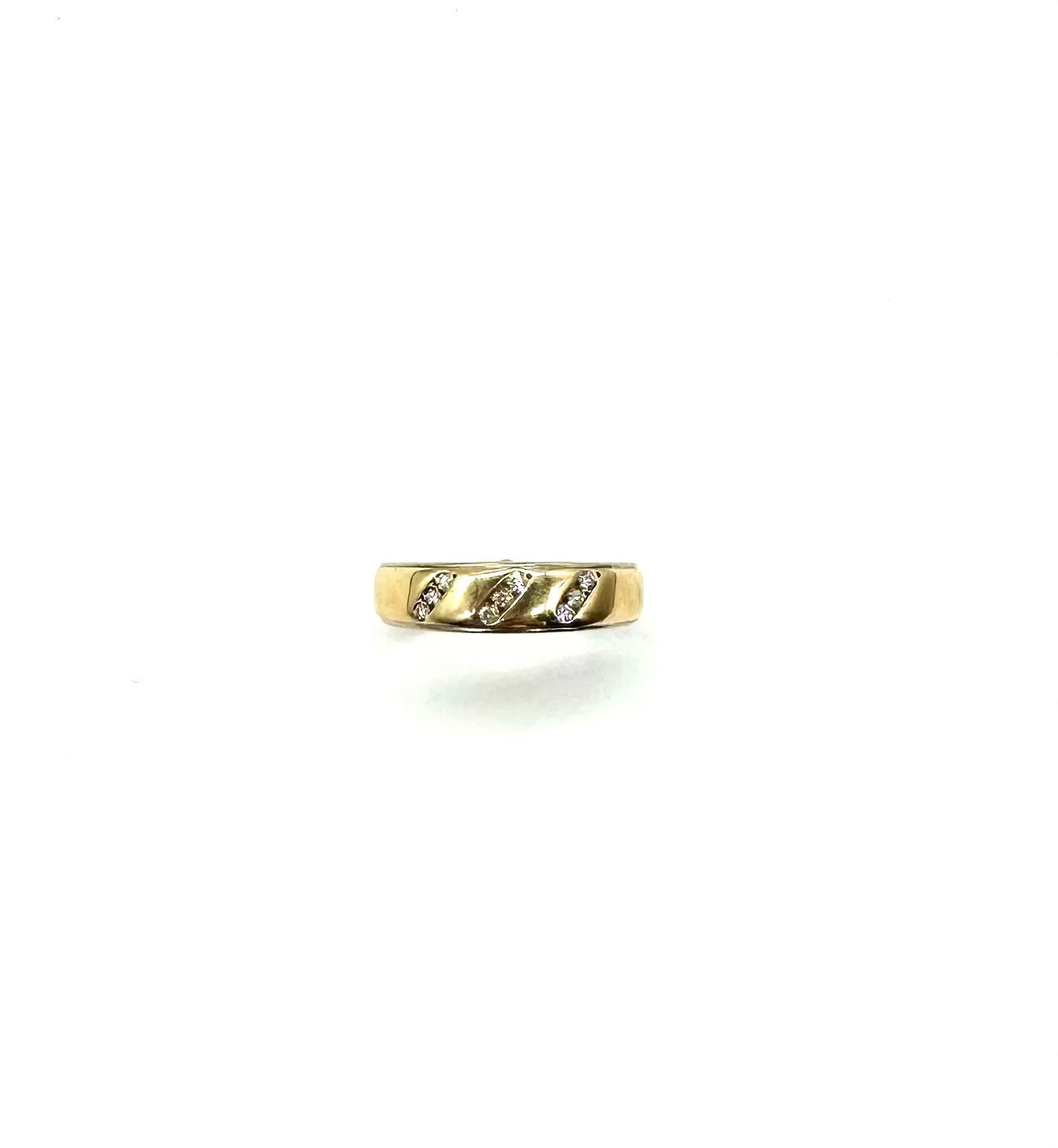 1/10 Ctw Diamond Accent Gold Band