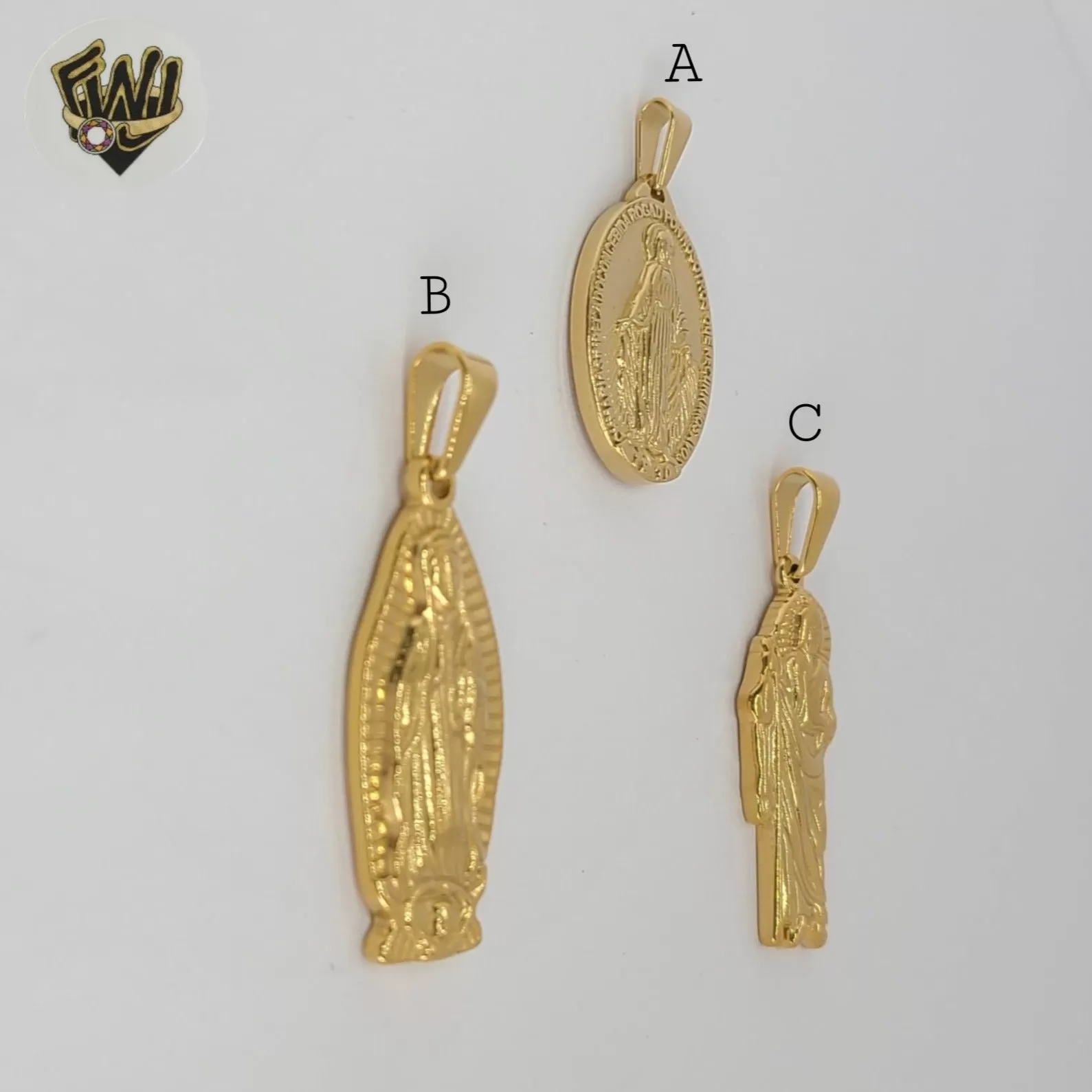 (4-2089) Stainless Steel -Religious Pendants.