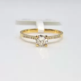 .50ctw Diamond Engagement Ring 18K Yellow Gold