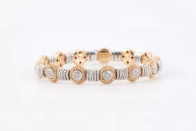 7.5" 18k Two-Tone Gold 1.35tcw Diamond Bracelet (39.25g.)