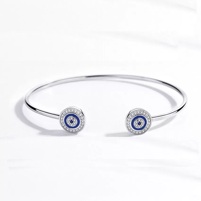 925 Sterling Silver Blue Evil Eye & Other Cute Styles, Luxurious Zircon Bracelet