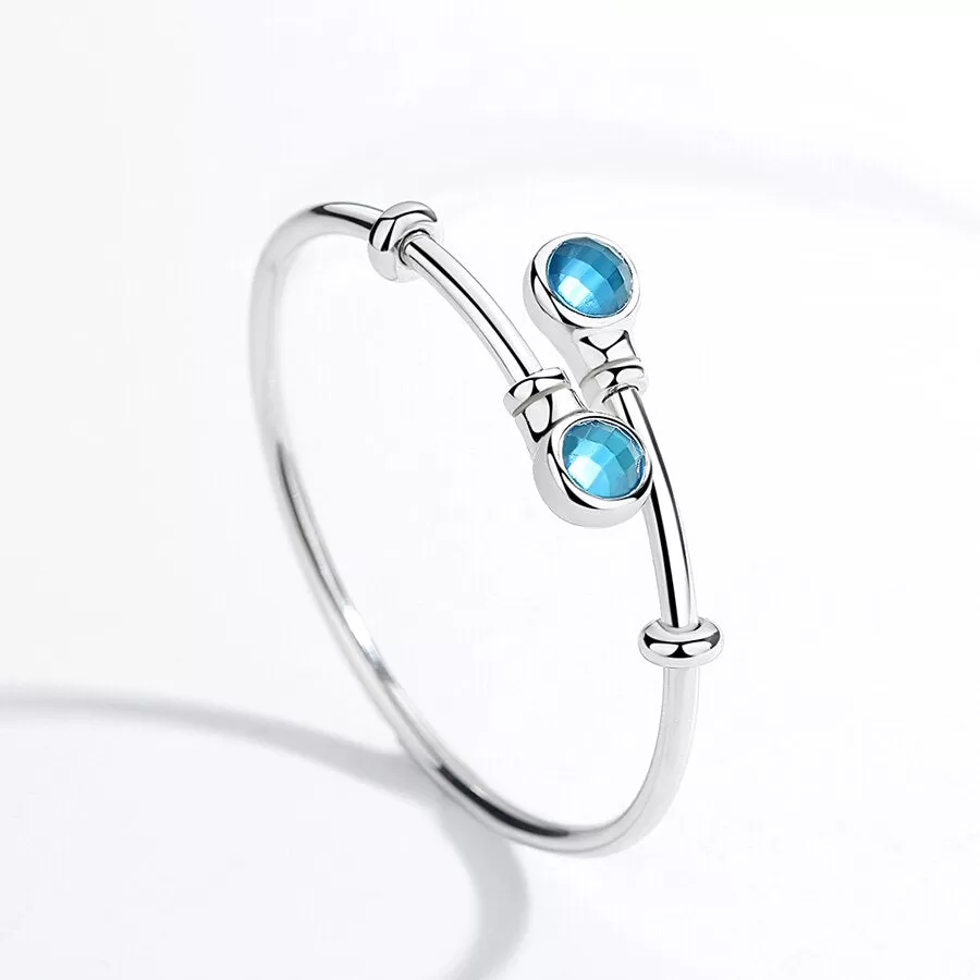 925 Sterling Silver Blue Evil Eye & Other Cute Styles, Luxurious Zircon Bracelet