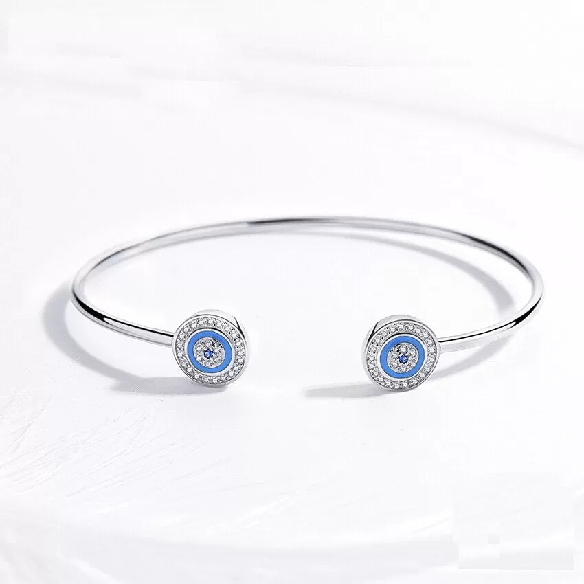 925 Sterling Silver Blue Evil Eye & Other Cute Styles, Luxurious Zircon Bracelet