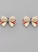 American Baby Bow Earrings