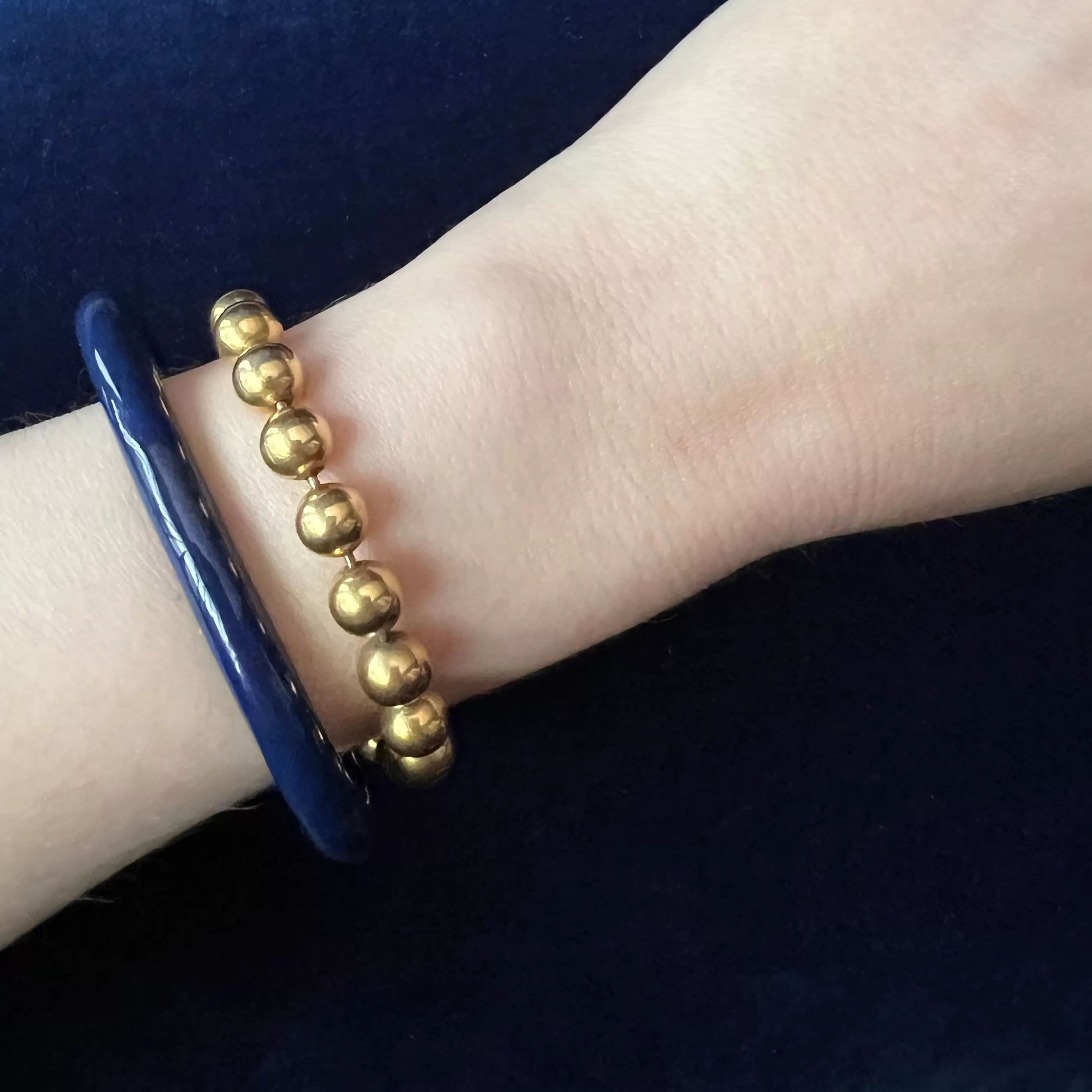 Antique Victorian 18k Gold Bead Bracelet