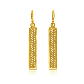 BASIL GOLD MEDIUM EARRINGS FILIGREE