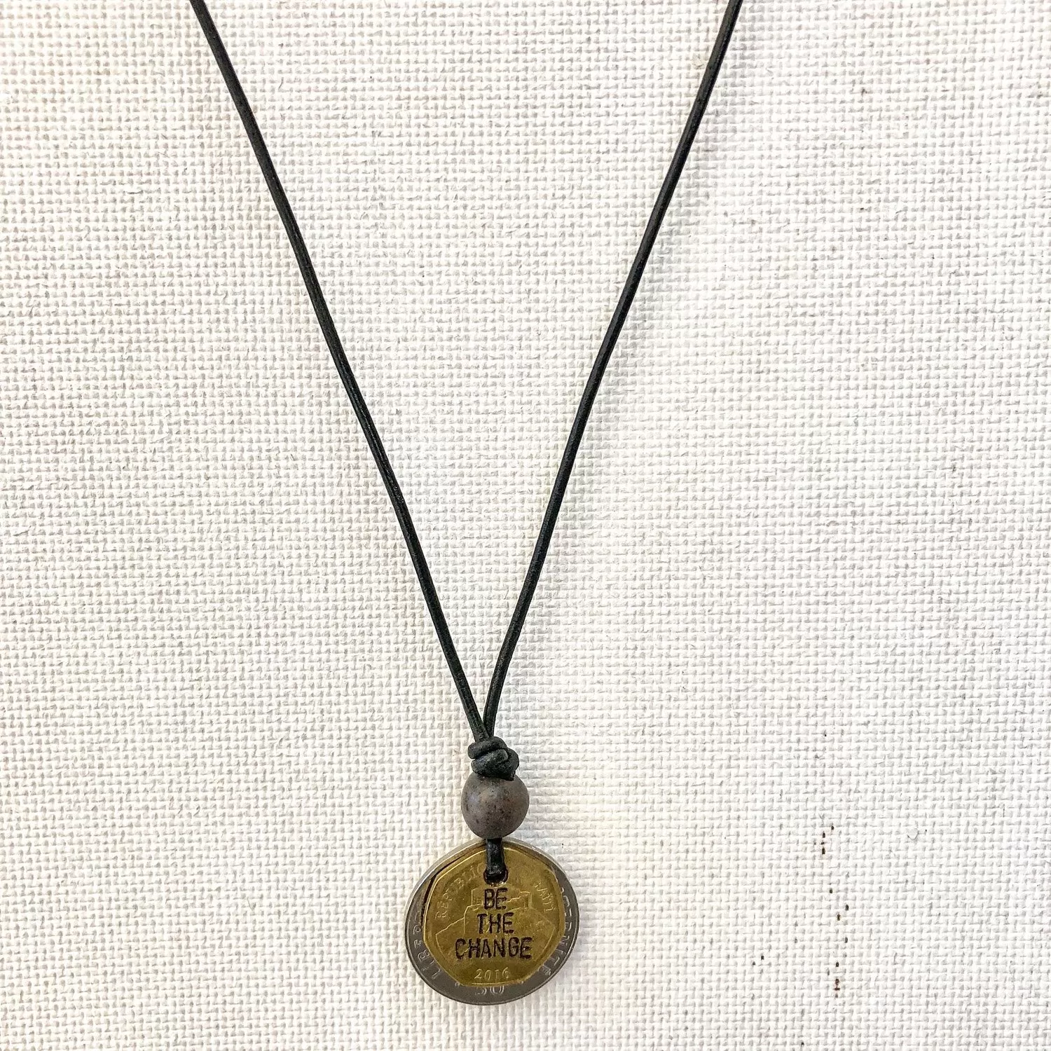 Be the Change Cord Necklace