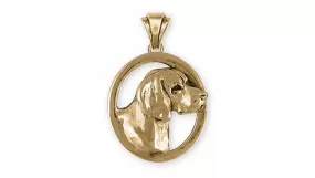 Beagle Jewelry 14k Gold Beagle Pendant Handmade Dog Jewelry BG13-PG