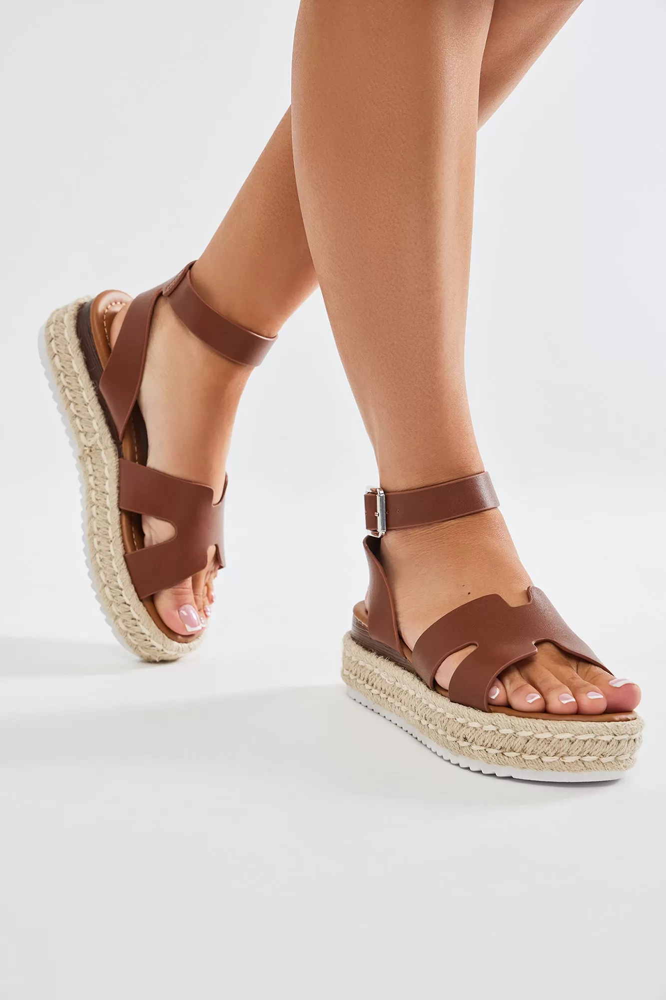 Bianca Platform Sandals - Camel