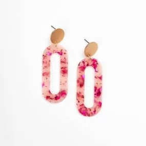 Brooklyn Earrings in Pink