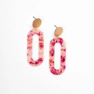 Brooklyn Earrings in Pink