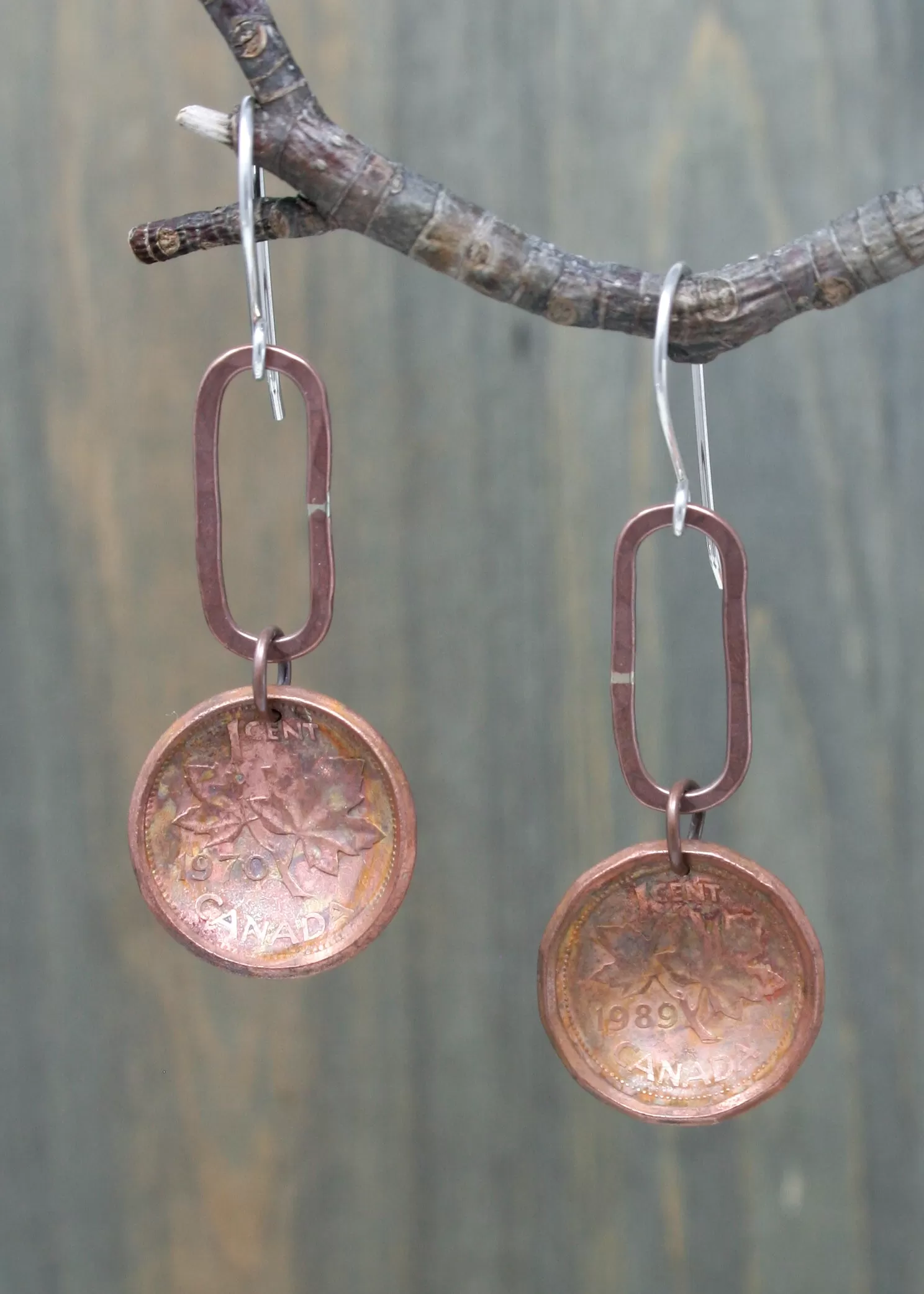 Canada World Coin Earrings