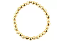 Classic Ball Gold Bead Bracelets (Stretchy)