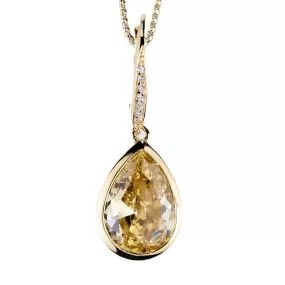 Delight Canary Pear Drop Pendant