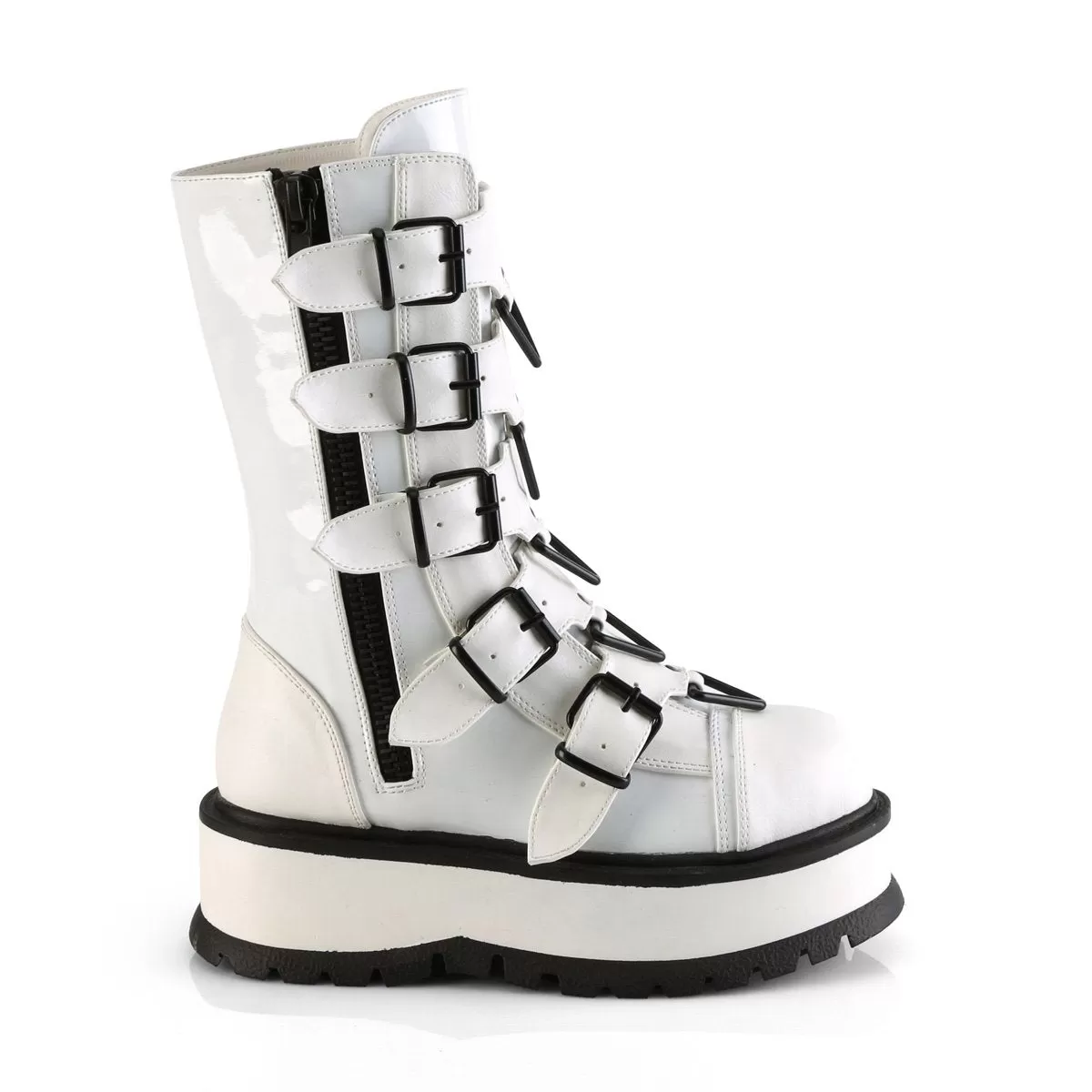 Demonia Slacker-160-White-Size 12-Clearance