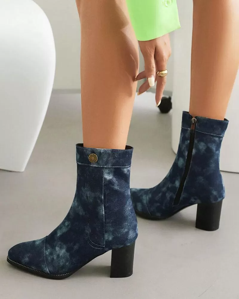 Denim Boots