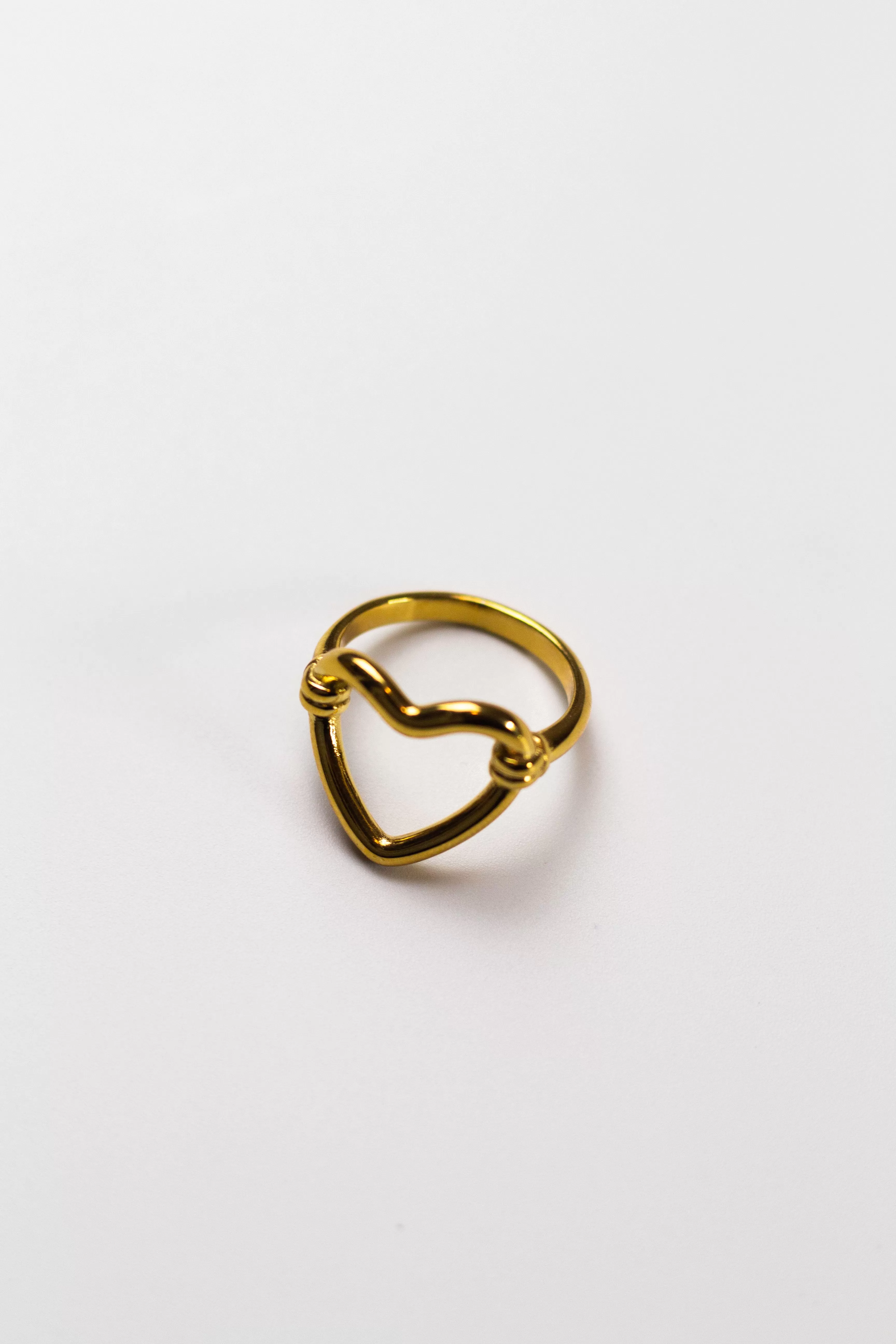 Ella's Element Hollow Heart Out Ring