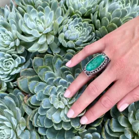 Emerald Quartz Ring - Devani