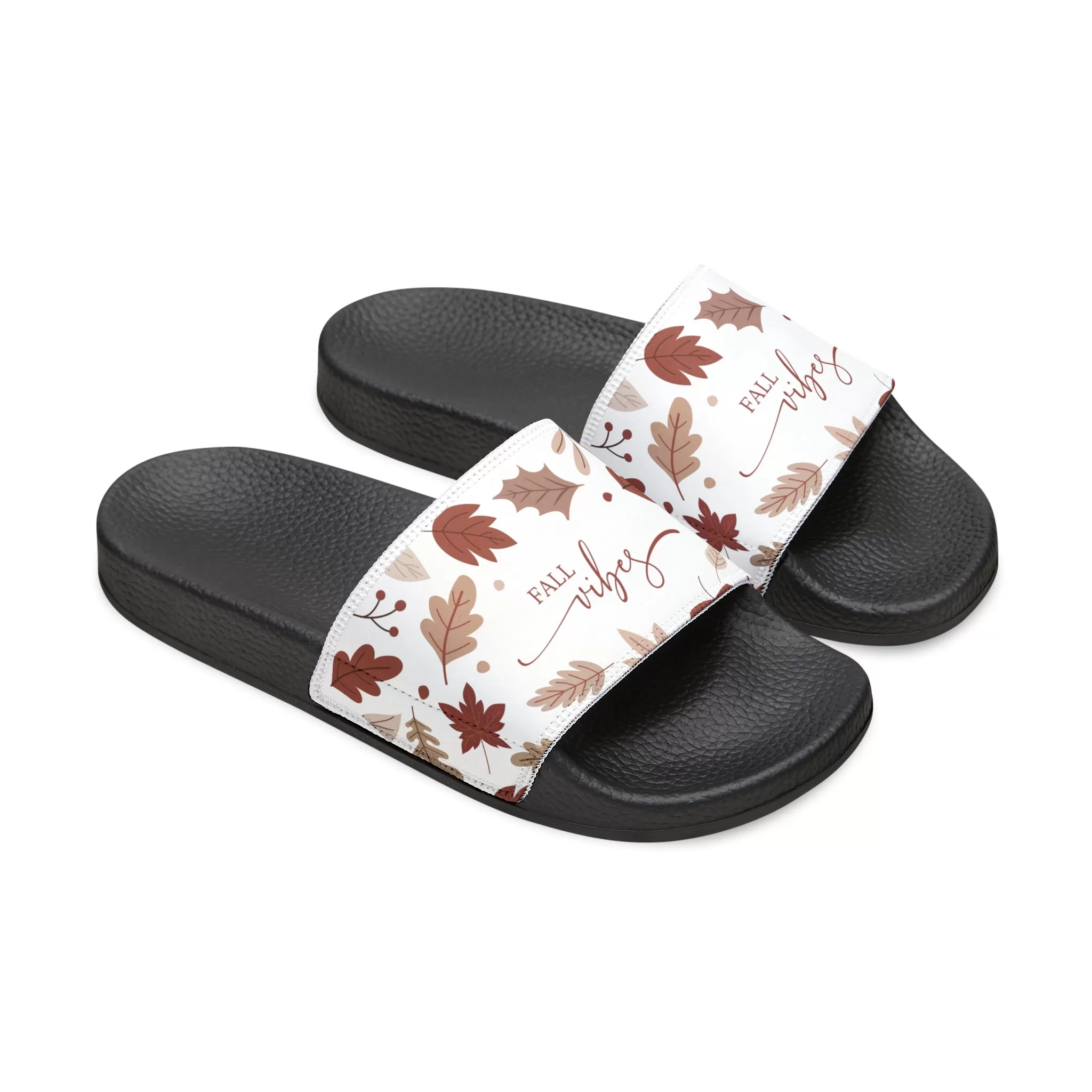 Fall Vibes - Women's PU Slide Sandals