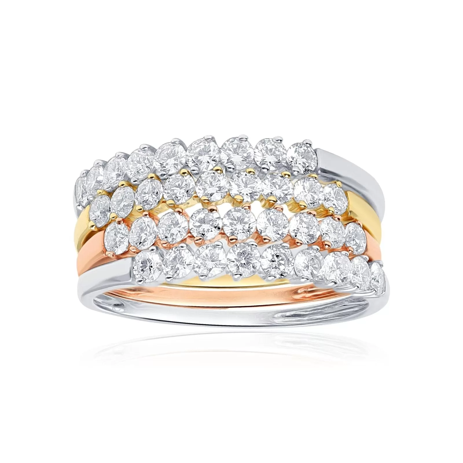 Floating Diamond Eternity Band