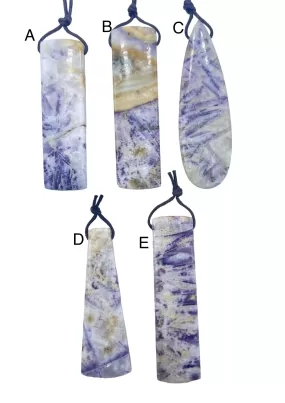 Fluorite in Quartz Large Focal Pendants (Select One Stone)