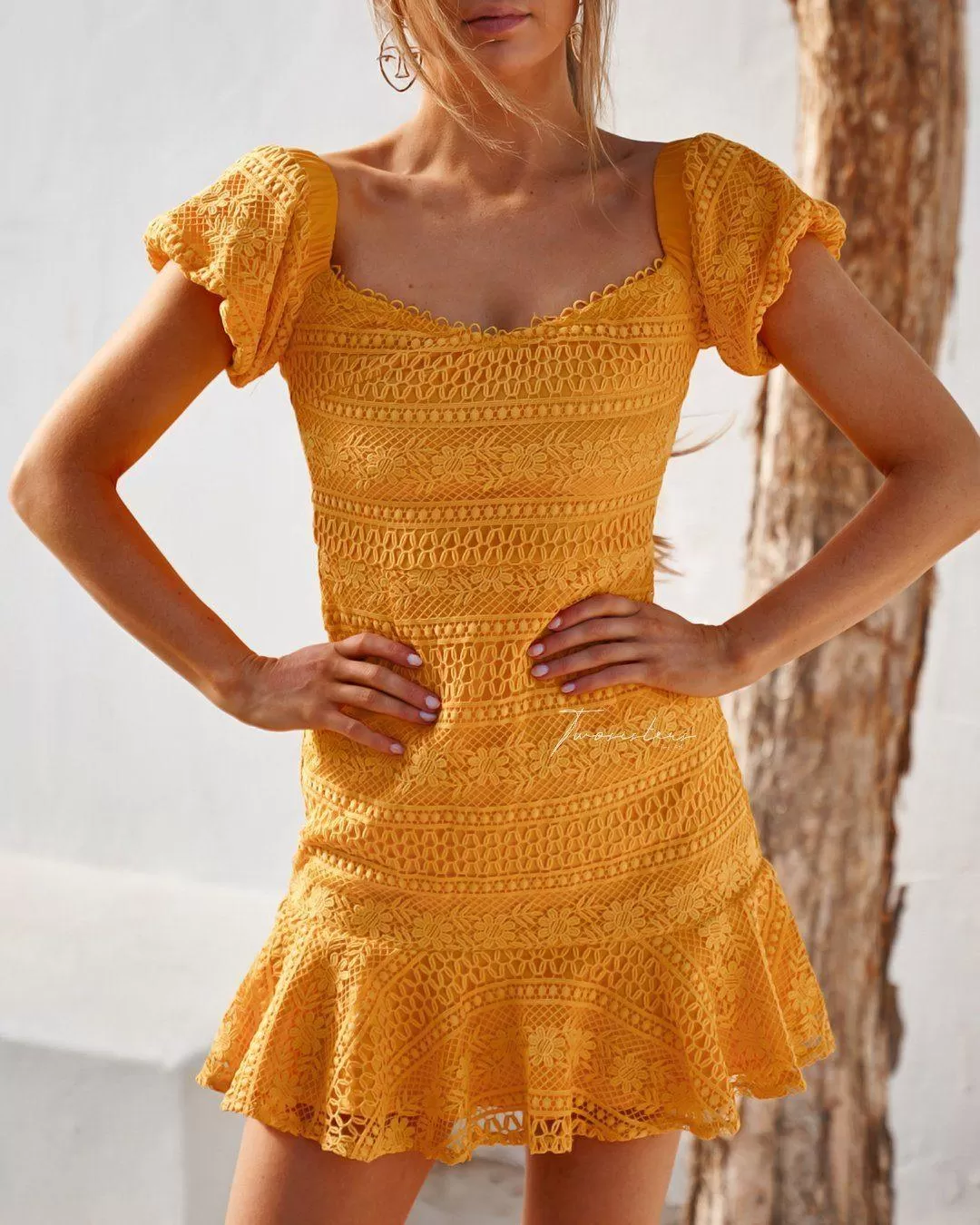 Gabriella Dress - Yellow (Final Sale)