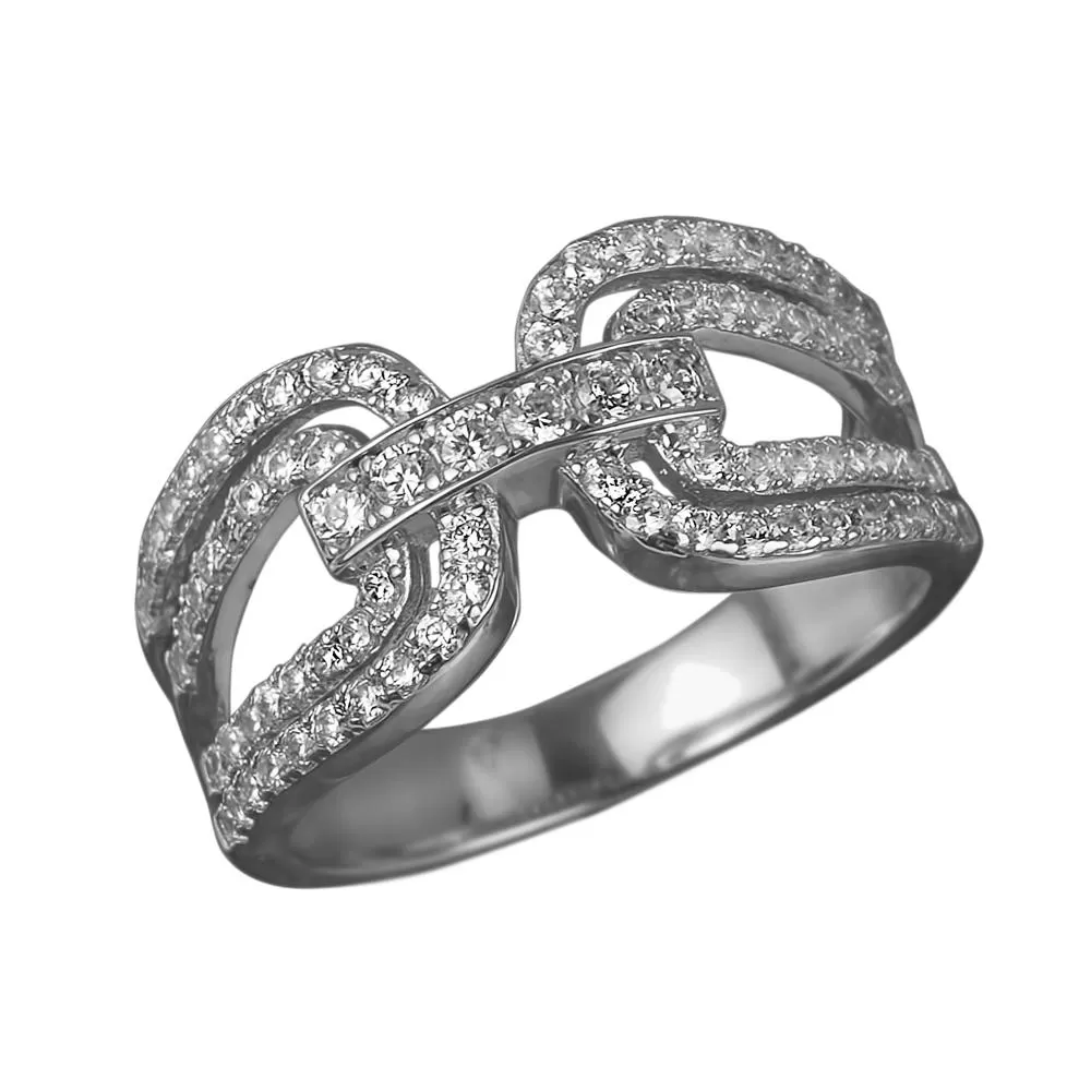 Gancini Rhodium Ring