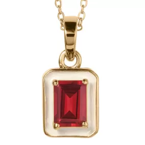 Garnet Deco Pendant