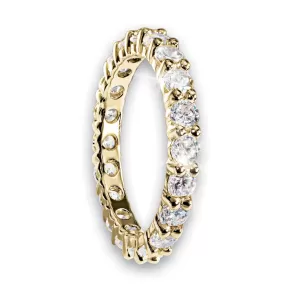 Gold Millionaire Tennis Eternity Ring