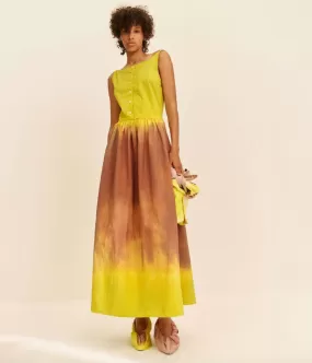 GOLDEN HOUR PINAFORE MAXI DRESS