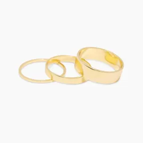 Gorjana Rose Ring Set of 3