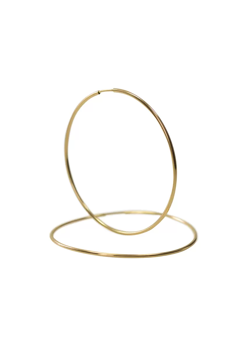 Gwen Gold Large Hoops *As Seen On Leah Remini and HTGAWM*