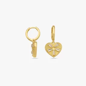 Heart Earrings| 14K Gold Vermeil