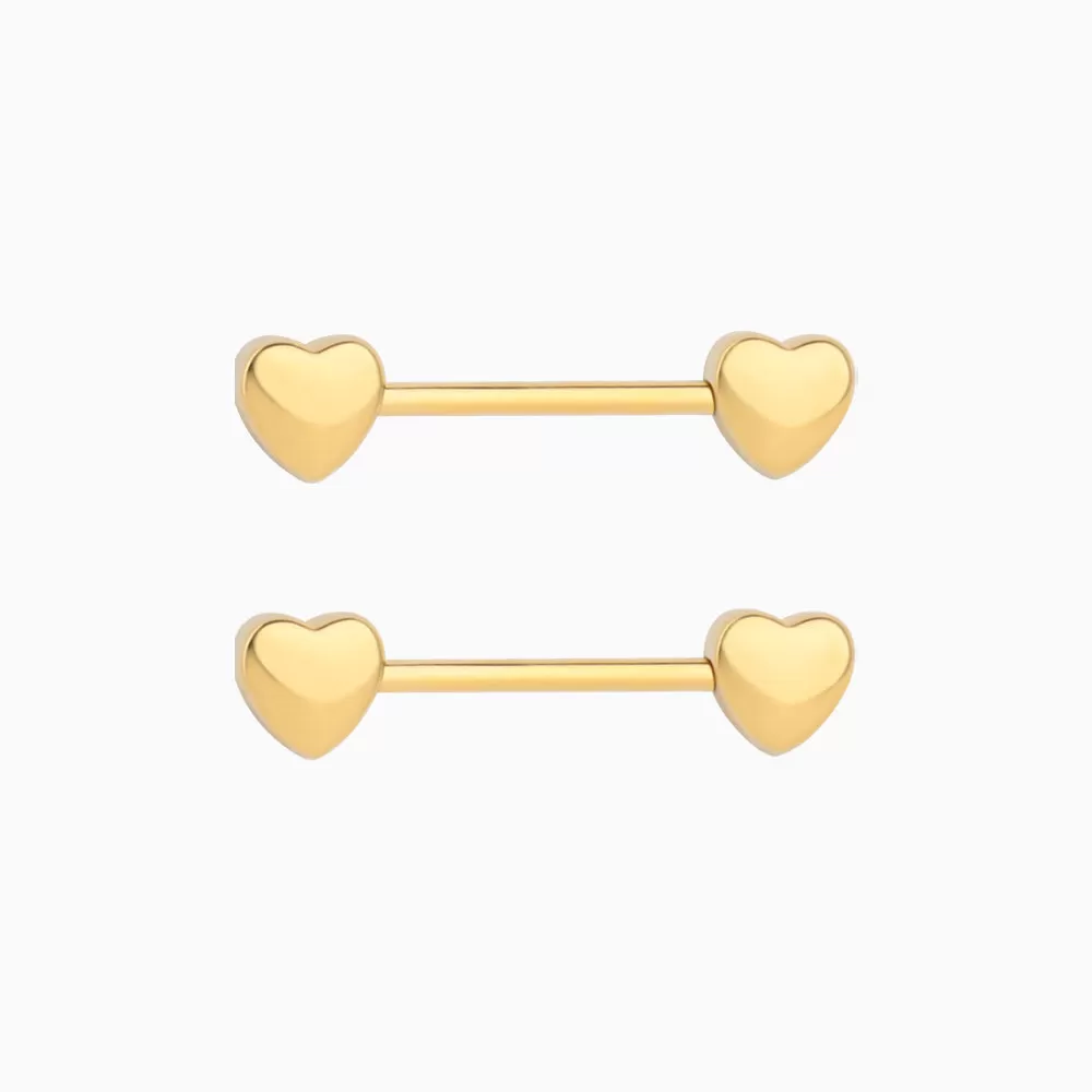 Heart Nipple Rings