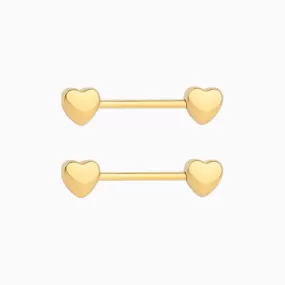 Heart Nipple Rings