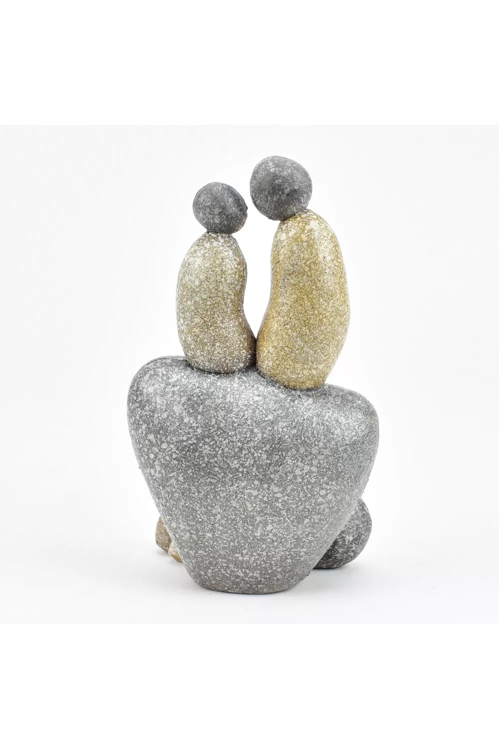 Hestia Pebble Couple Sitting Figurine