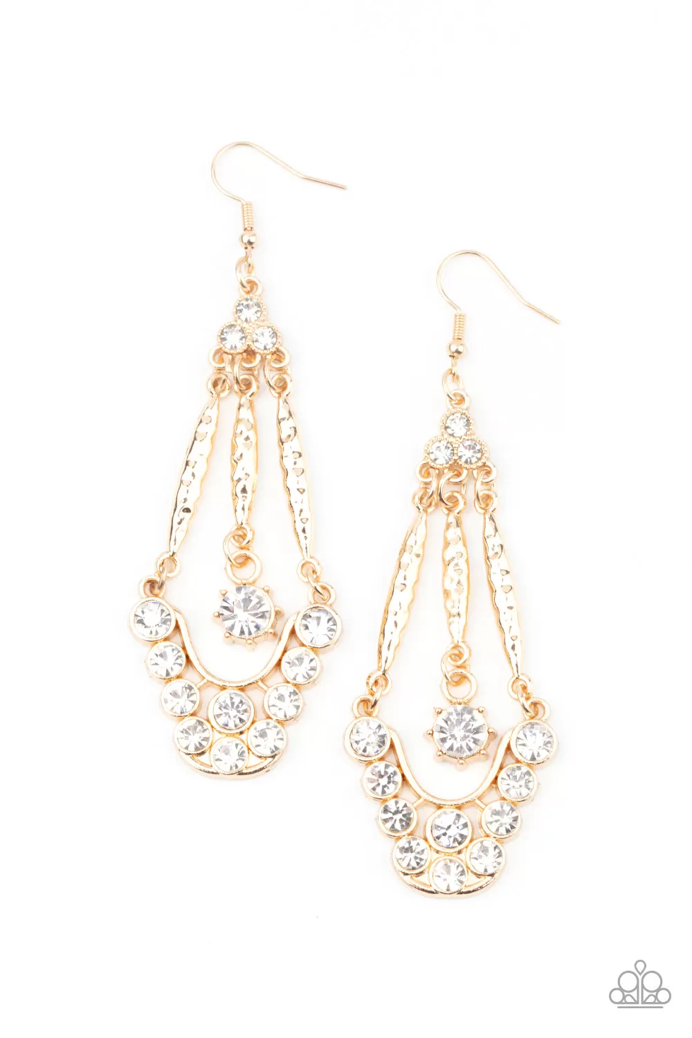 High-Ranking Radiance - Gold Earring