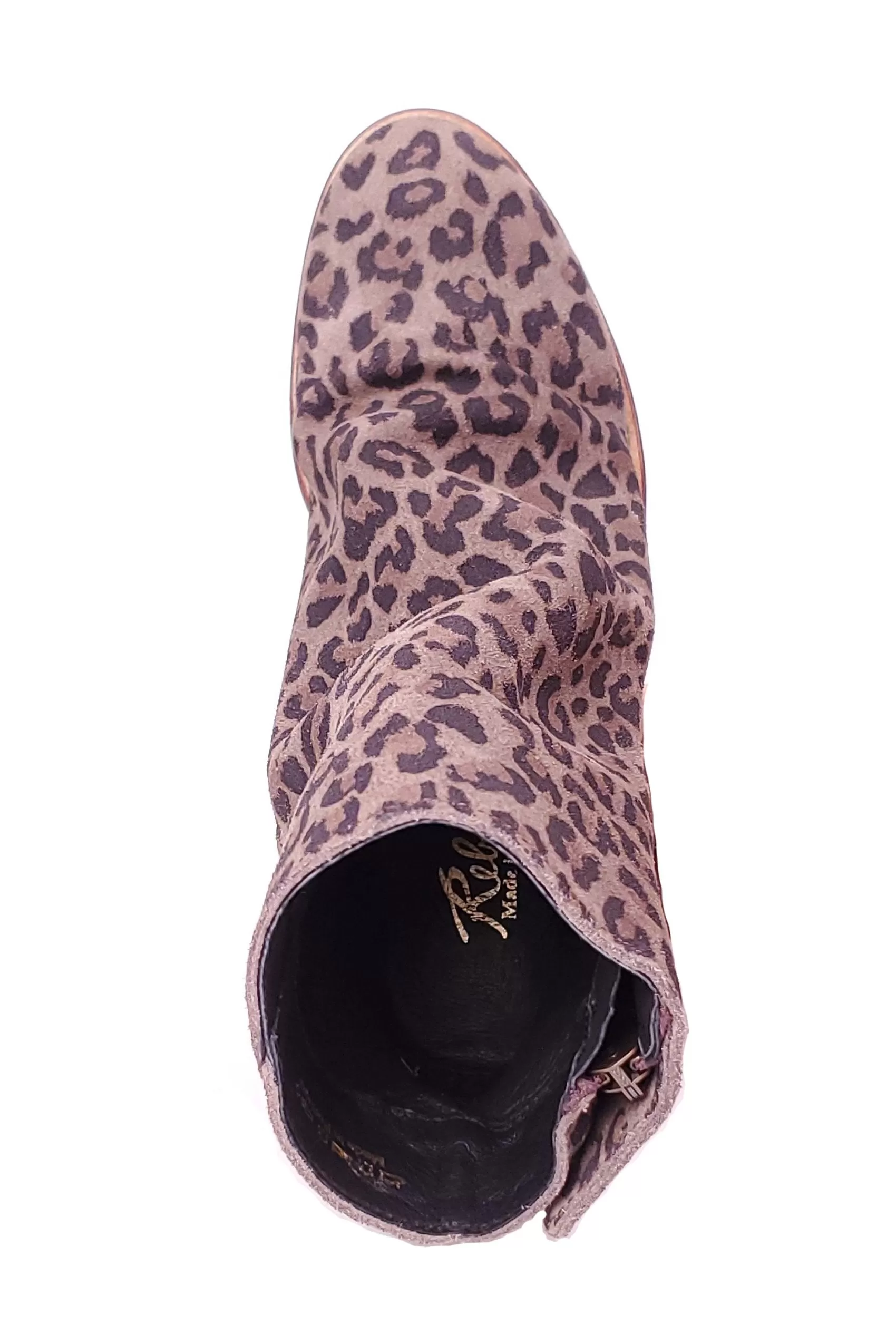 Jana Leopard Suede Leather