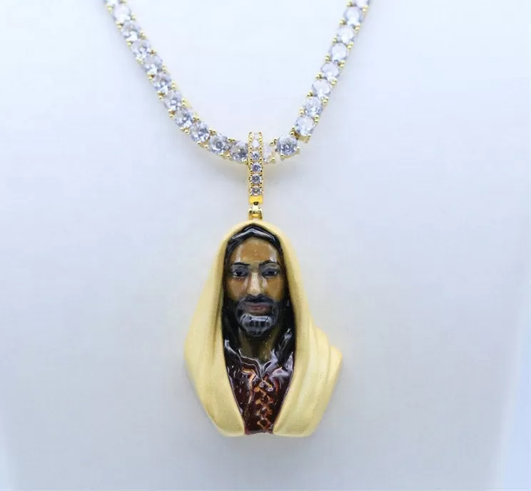 Jesus Resurgence Enamel Pendants