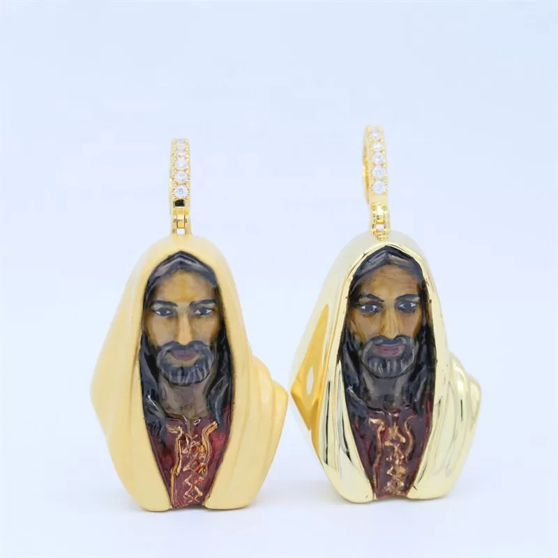 Jesus Resurgence Enamel Pendants