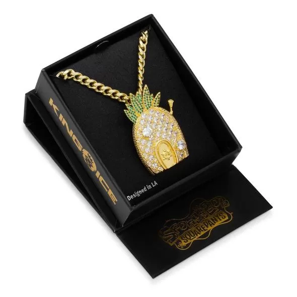 King Ice Spongebob Pineapple House Necklace