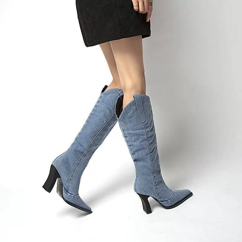 Knee High Western Cowboy Boots