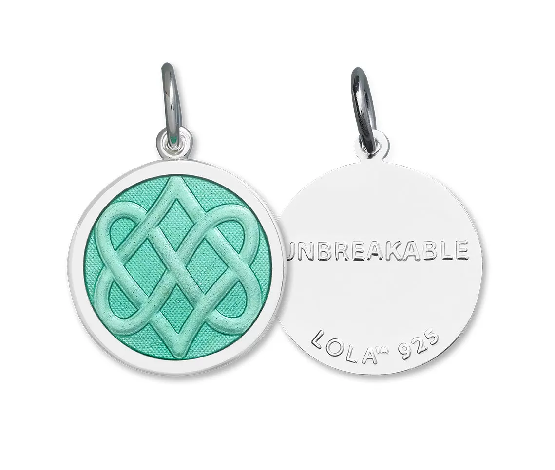 Lola Celtic Knot Pendant - Seafoam