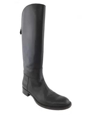 Loro Piana Wellington Leather Knee High Boots Size 8.5