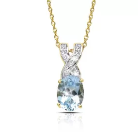 Majorelle Blue Topaz Pendant