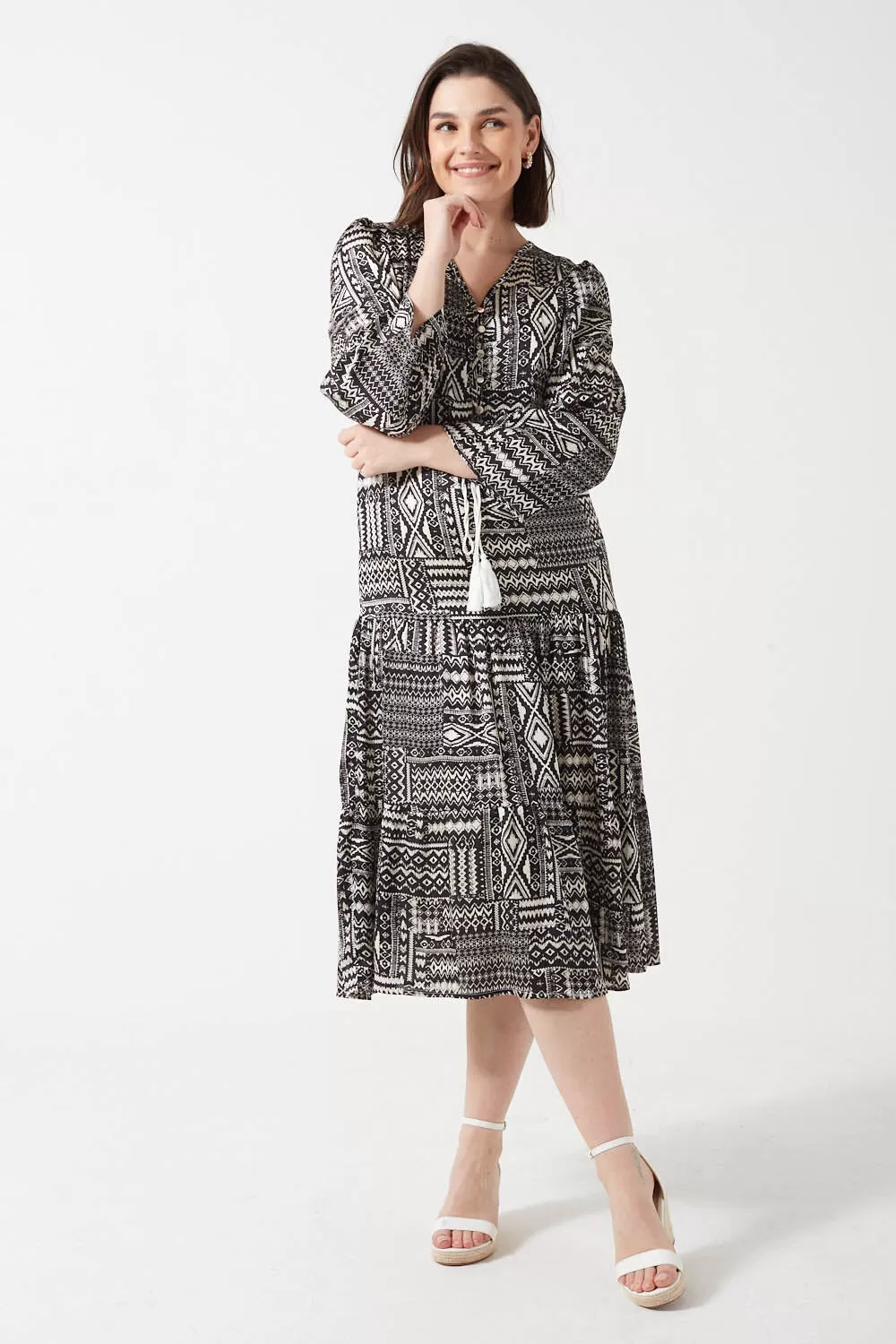 Marc Angelo Long Sleeve Dress