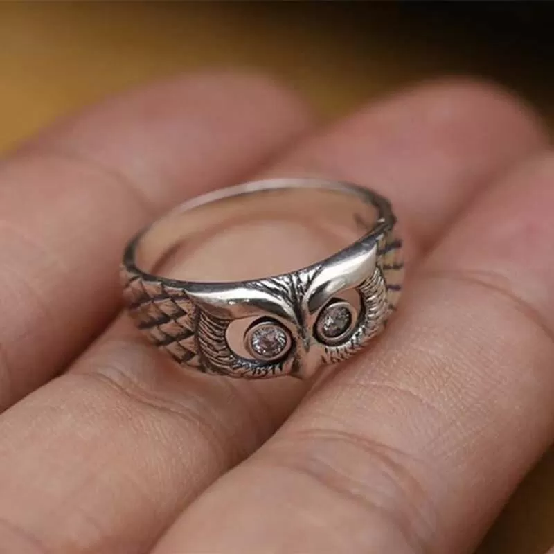 Midnight Owl Ring